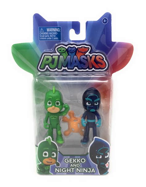 Pj Masks Action Figure 2 Pack Gekko And Night Ninja Nozlen Toys
