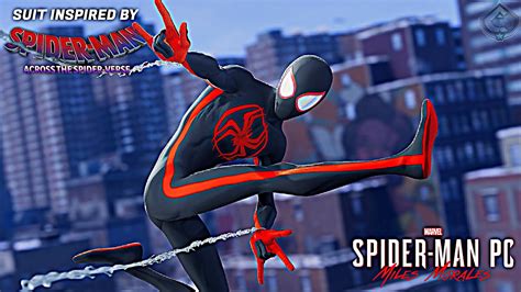 Spider Man Miles Morales PC NEW Across The Spider Verse Movie Suit Free Roam Gameplay