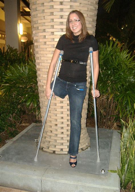 Female Amputees Using Crutches Comics