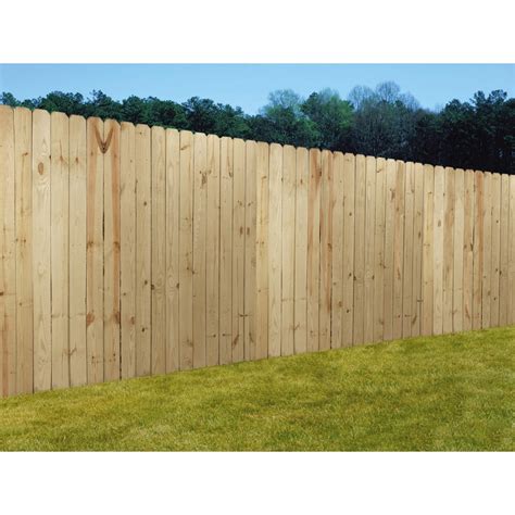 Shop Wood Fencing 6x8 Prime Dog Ear Panel Fence With 5 12 Pickets At