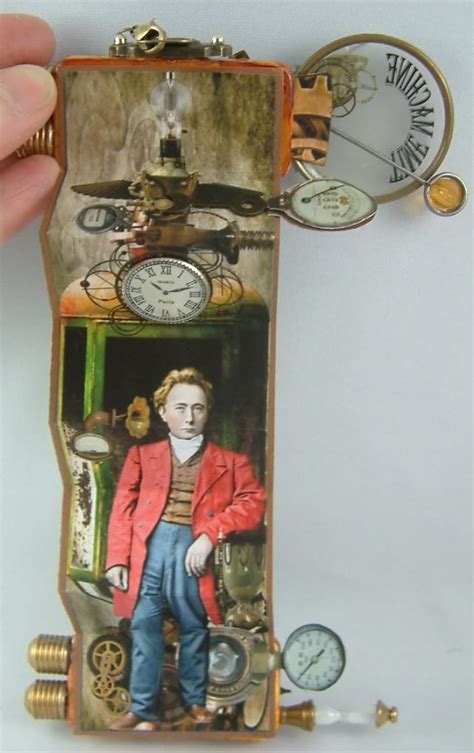 Artfully Musing Time Domino Art Altered Book Art Steampunk