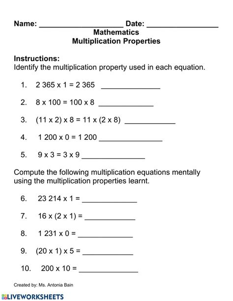 Https://tommynaija.com/worksheet/properties Of Multiplication Worksheet
