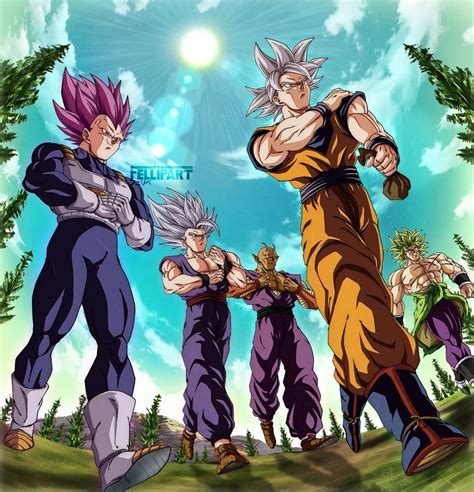 Goku Mui Vegeta Ue Broly Gohan Beast Y Orange Piccolo Dragon Ball