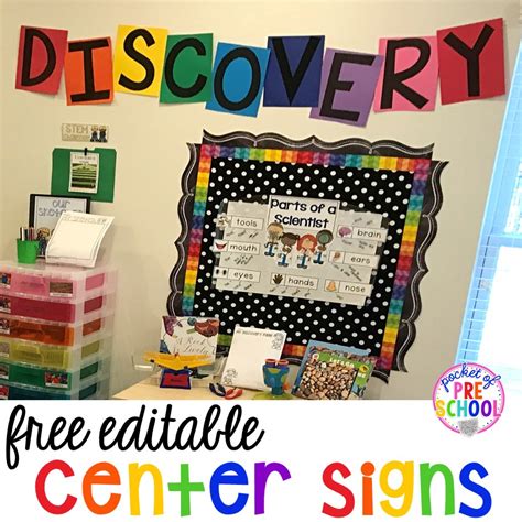 Center Signs Preschool Classroom Labels Preschool 6a3