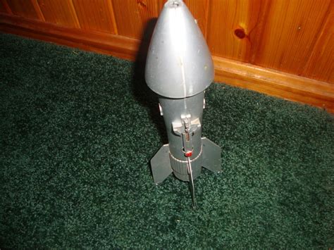 Vintage 1950 Astro Mfg Detroit Rocket Ship Mechanical Bank Works Ebay