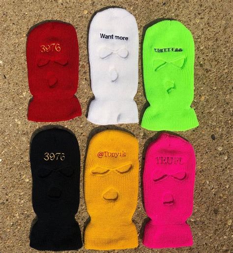 Todays Custom Embroidered Ski Masks Create Your Own On Our App Or