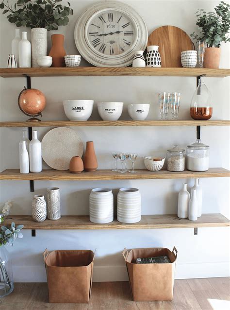 These Diy Open Shelves Are Easy And Practical Way To Bring Cute Storage