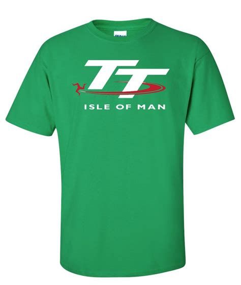 ∙ tt logo op de borst en linkermouw ∙ grijs met rode bies ∙ polyester katoen mix. Isle of Man TT Logo Graphic T Shirt - Supergraphictees