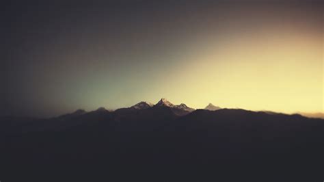 Landscape 1080p Sunlight Nature Annapurna Minimalism Himalayas
