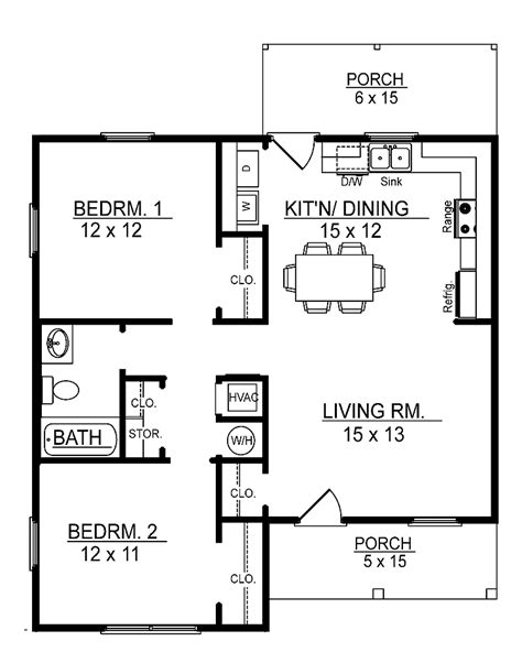 Single storey house plans uk 14x30 tiny house 14x30h1a 419 sq ft excellent floor plans. Small 2 Bedroom Floor Plans | You can download Small 2 ...