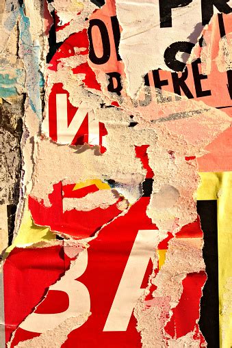 Old Ripped Torn Paper Crumpled Creased Posters Grunge Textures Backdrop