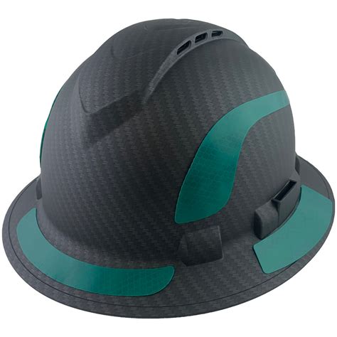 Pyramex Ridgeline Full Brim Style Hard Hat With Vented Matte Black