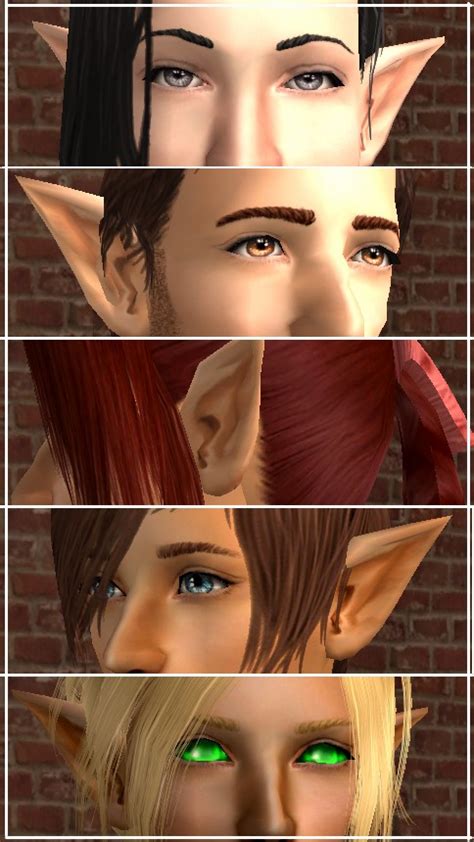 Sims 4 Custom Content Elf Ears Sims 4 Pointed Ears Slider