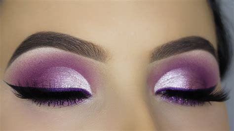 Purple Glam Cut Crease Makeup Tutorial Youtube