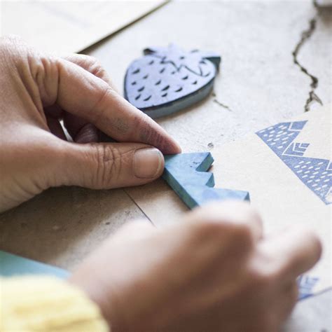 With This Diy Kit You Will Learn Basic Stamp Carving And Printing