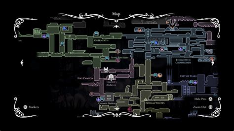 Hallownest Hollow Knight Full Map