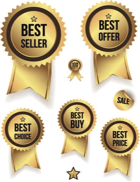 Golden Sale Badges And Label With Stickers Vector Eps Uidownload
