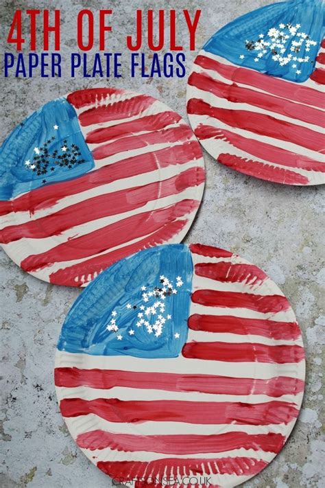 4th Of July Crafts For Kids Paper Plate Flag Fourth Of July Crafts