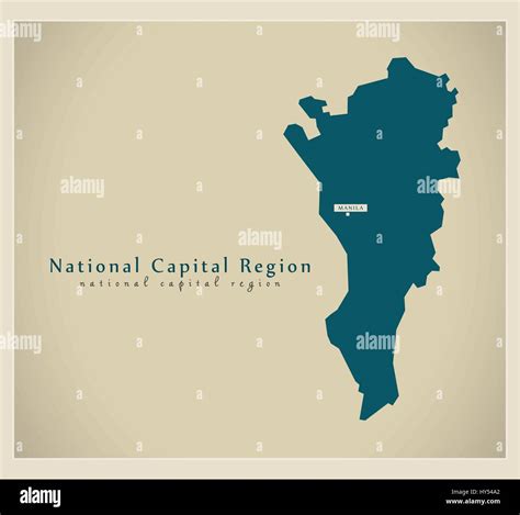 Modern Map National Capital Region Ph Stock Vector Image And Art Alamy