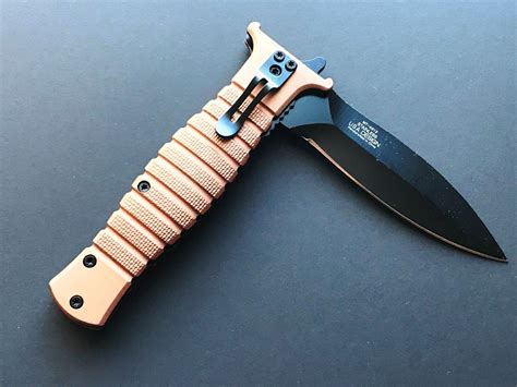 80 Mtech Spring Assisted Tactical Rescue Folding Dagger Knife Open B