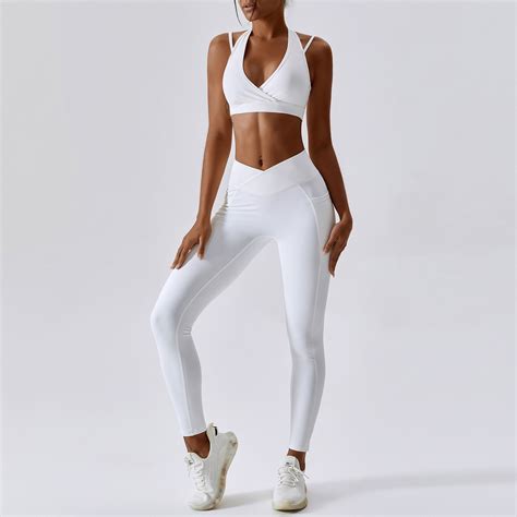 yoga set 2pcs gym workout clothes for women seamless leggings sports bra suit female clothing