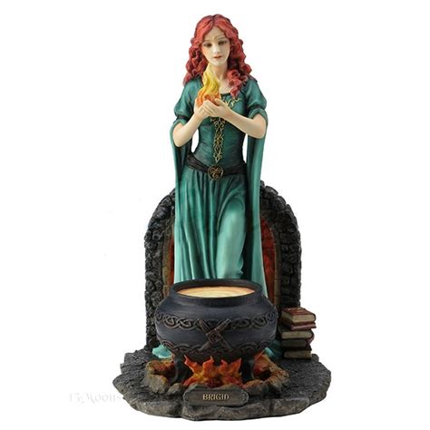 Brigid Colorful Statue With Images Celtic Goddess Brighid Goddess