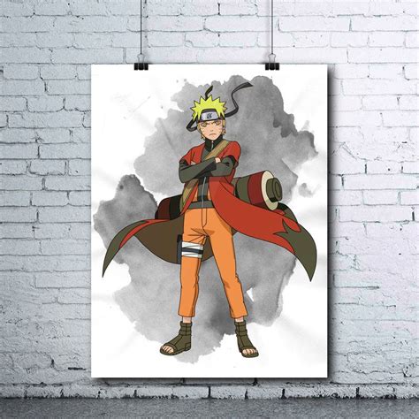 Naruto Uzumaki Sennin Naruto Printables Anime Decor Naruto Print