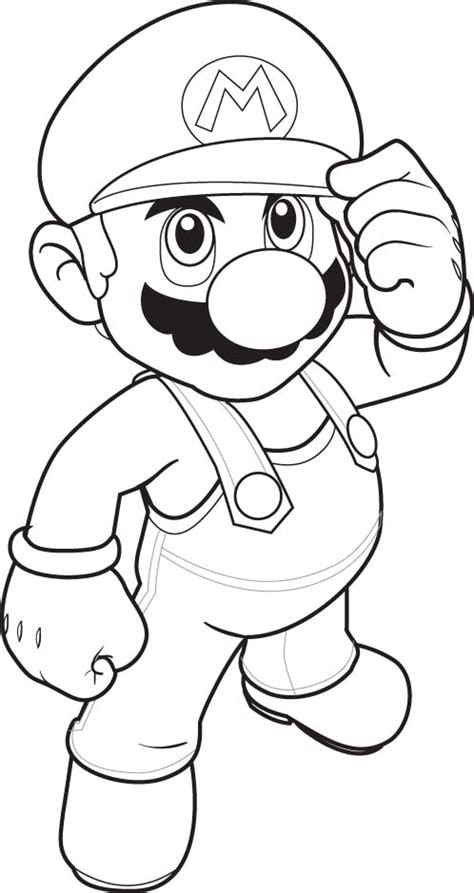Mario bros coloring pages for kids the character of the plumber super mario, accompanied by his brother luigi, appeared for the first time in 1985, in a video game released on the flagship console of the time: 9 Free Mario Bros Coloring Pages for Kids >> Disney ...