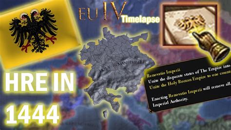 Unified Hre In 1444 Europa Universalis 4 Ai Only Timelapse Eu4