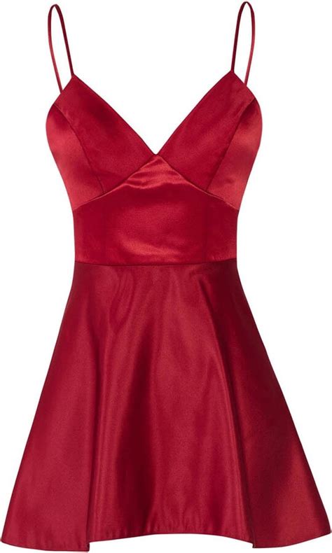 Barrus London Falu Red Corset Flare Mini Dress Shopstyle