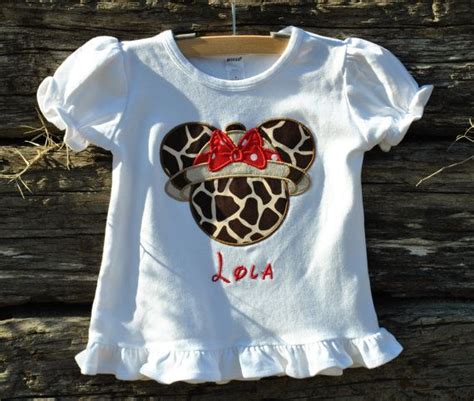 Unauthorized use and/or duplication of this material without express and written permission from this blog's author and/or owner is strictly prohibited. Custom Miss Mouse Girls Animal Print Safari by HootnHollarClothing, $31.00 | Childrens clothes ...