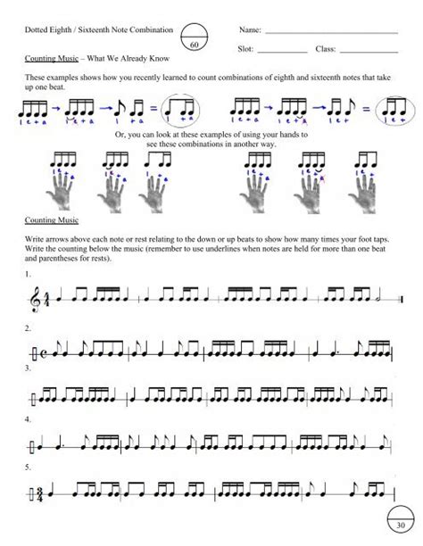 Dotted Eighth Sixteenth Notes Slp Bands