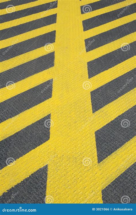 No Parking Yellow Road Marking Stock Photo Image Of Marking Mesh