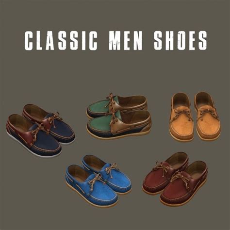 Classic Men Shoes At Leo Sims The Sims 4 Catalog