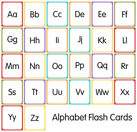 Alphabet Upper And Lower Case Letters Flash Cards Alphabet Letters To