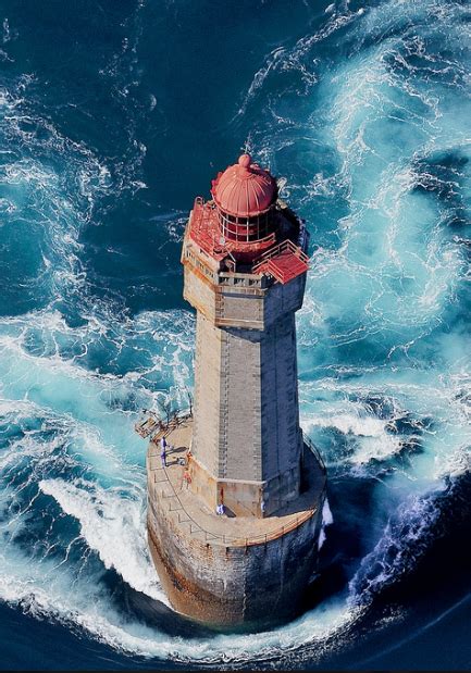 La Jument Lighthouse Ushant Brittany France