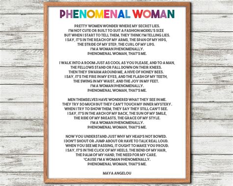 Phenomenal Woman Poem