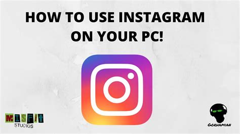How To Use Instagram On Your Pc Youtube