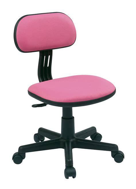 Osp Home Furnishings Student Task Chair In Pink Fabric
