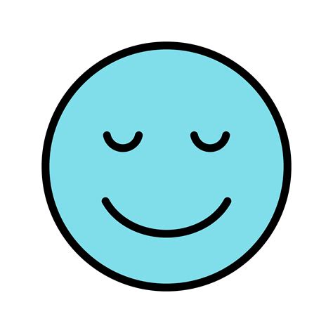 Calma Emoji Vector Icon 377389 Vetor No Vecteezy