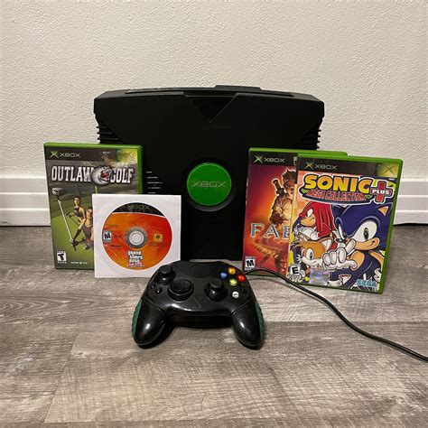 2001 Original Xbox Gaming Console Bundle With Four Games And One Etsy