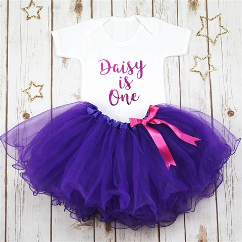 Personalised First Birthday Baby Girls Tutu Outfit By Betty Bramble