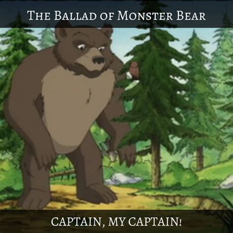 The Ballad Of Monster Bear Single Captain My Captain