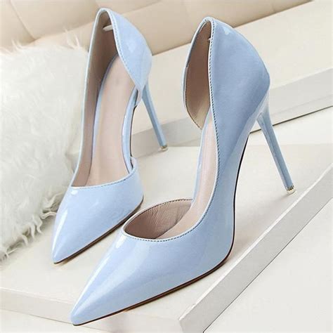 Pinterest Heels Blue High Heels Shoes Women Heels