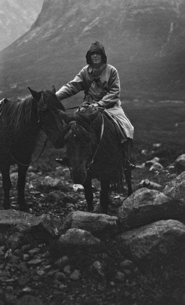 Woman Out Riding Portree Isle Of Skye Scotland Print 14119312