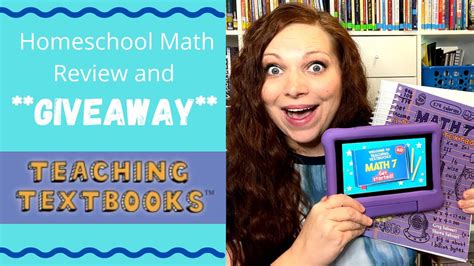 Teaching Textbooks Review And Giveaway Youtube