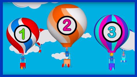 Learn To Count 1 To 10 With Balloon Numbers Learn Numbers With