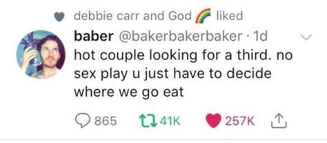 whitepeopletwitter my favourite kind of threesome eat and go hot couples threesome debbie