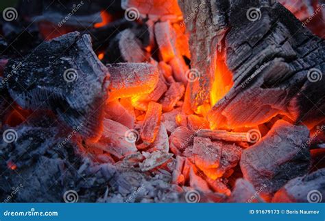 Smoldering Ashes Burning Coal Bbq Barbecue Stock Image Image Of
