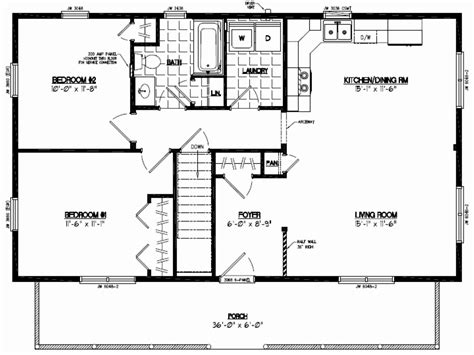 24x40 2 Bedroom House Plans Elegant Certified Homes House Plan With